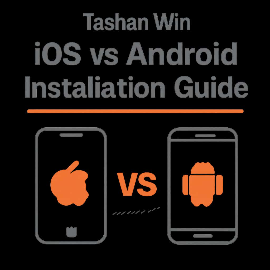 Illustration detailing the installation steps for Tashan Win.